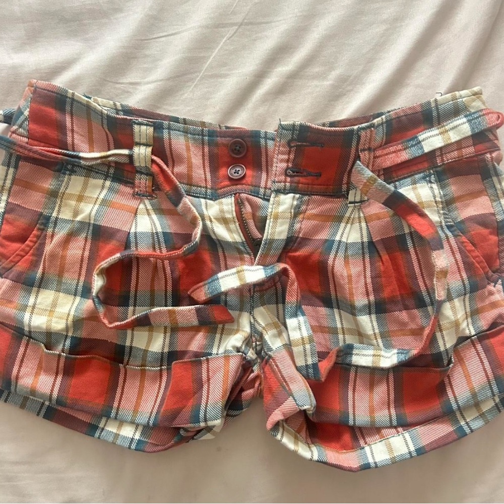 Hollister Red Plaid Skirt